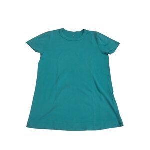 Made in USA Girl Medium Crew Neck teal short sleeve t-shirt Top